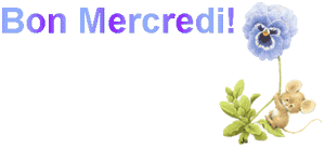 Gif animé Bon mercredi pensée souris